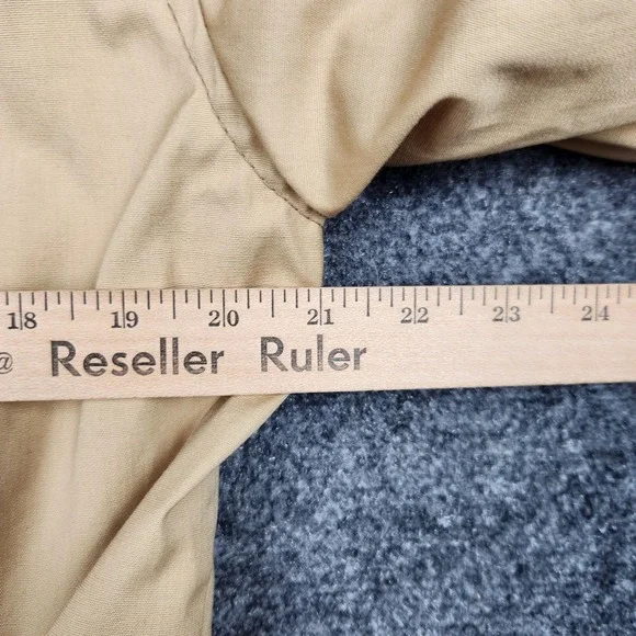 Vintage Land-N-Lakes Jacket Mens Medium Beige Cotton Bomber Talon Zip Lined 60s - Picture 7 of 9